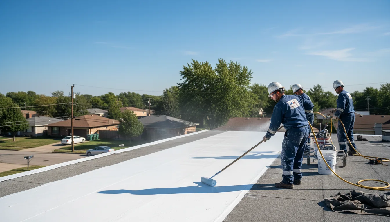 Commercial roof coating in Bellefontaine, OH near me